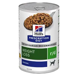 Вологий корм для собак Hill's PRESCRIPTION DIET r/d для зниження ваги, консерва, 350 г