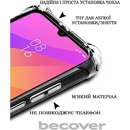 Панель BeCover Anti-Shock для Motorola Edge 50 Pro Clear (711781) - мініатюра 3