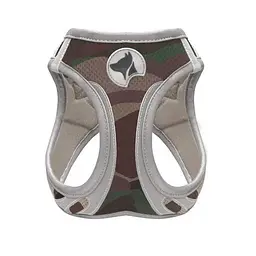 Шлея Croci Hiking Reflective для собак, мілітарі, нейлон, розмір M, 41-46 см