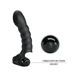 Насадка на палець - Pretty Love Alexander Finger Vibrator Black - мініатюра 9