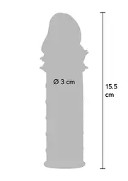 Насадка на пеніс ToyJoy Power Stud Sleeve 15.5 см (прозорий) - мініатюра 2