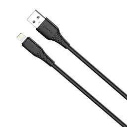 Дата кабель USB 2.0 AM to Lightning 1.0m 3A textured PVC black ColorWay (CW-CBUL094-BK) - мініатюра 2