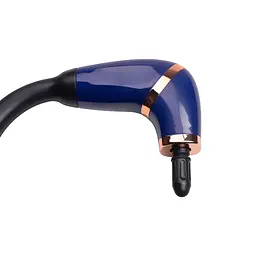 Перкусійний масажер Fascial Gun Massage 4 насадки, синій Huizhou HP-11-11BL - мініатюра 5
