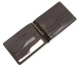 Чоловічий шкіряний затискач для грошей GRANDE PELLE 12х8х1 см acs0024460 - мініатюра 4