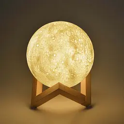 Настільний світильник місяць Magic 3D Moon Light Від Акумулятора - мініатюра 2