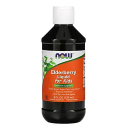 Бузина Elderberry Liquid for Kids 237 ml NOW vit0006447