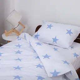 Комплект постільної білизни ТЕП Soft dreams Зірки підлітковий блакитний (2-04191_29907) - мініатюра 4