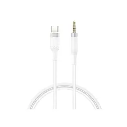 Аудіо-адаптер XO NB-R279B Type-c to 3.5 Brushed Clear Білий