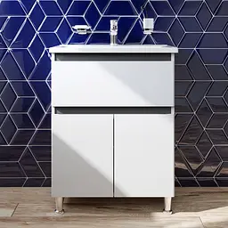 Тумба підлогова AM.PM X - Joy 65 см з умивальником (M85-FSX0653-WC0653WG38) - мініатюра 2