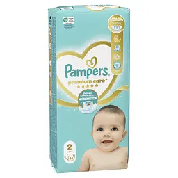 Підгузки Pampers Premium Care Розмір 2 (4-8 кг) 46 шт (8001841104799) - мініатюра 2