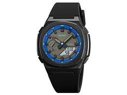 Чоловічий наручний годинник 2091BKBUWT Black-Blue-White Skmei acs0030300 - мініатюра 2