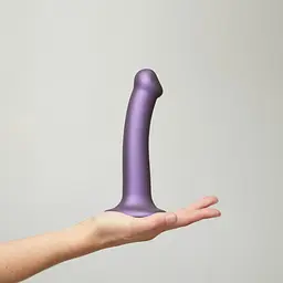 Фалоімітатор Strap-On-Me Mono Density 18 см фіолетовий - мініатюра 4