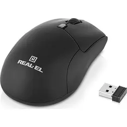 Комп'ютерна мишка Real-El RM-460W Wireless/Bluetooth Black (EL123200048) - мініатюра 3