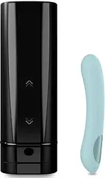Набор Kiiroo Onyx+ and Pearl 2+ Couple Set Turquoise Интерактивный мастурбатор и стимулятор точки G голубой