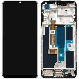 Дисплей Oppo A55 5G чорний, з рамкою, p/n: 6A01B001DR500