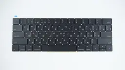 Клавіатура для ноутбука APPLE (MacBook Pro Retina: A1706 A1707 (2016-2017)) rus чорний SMALL Enter підсвічування клавіш