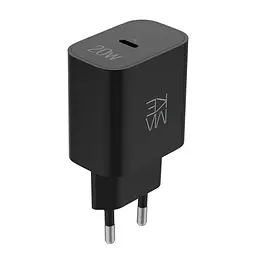 Зарядний пристрій мережевий MAKE 20W Type-C PD3.0 Black - мініатюра 4