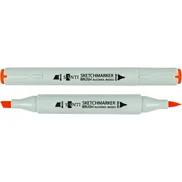 Набір спиртових маркерів Santi Brush SA-22 французька кіновар 6 шт. (390950)