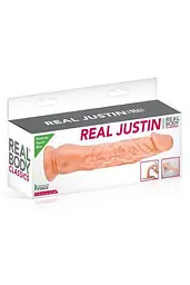 Фалоімітатор Real Body - Real Justin Flesh, TPE, діаметр 4,2 см - мініатюра 3