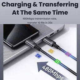 Кабель Usams US-SJ661 USB-C to USB-C 60W 5A 1.2m Tarnish [138985] - мініатюра 5