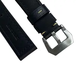 Шкіряний ремінець Primolux F001 Steel buckle для годинника Samsung Galaxy Watch 3 41 мм (SM-R850) Black - мініатюра 4