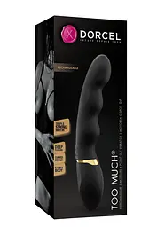 Вібратор ультрастимулювальний Dorcel Too Much Rechargeable Black, гнучкий і потужний, 3 вібромотори - мініатюра 3