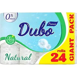 Туалетний папір ДИВО 24шт 3шар Premio Natural білий