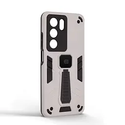 Чехол для Realme C73 5G, Proover, серый, с подставкой и магнитом, противоударный, ударопрочный, бронированный, панель-накладка, защита всего корпуса, термополиуретан (TPU) + поликарбонат (PC), ArmorStandart (ARM86771) - мініатюра 2