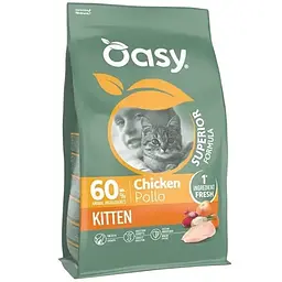 Сухий корм Oasy Dry Cat Superior Kitten для кошенят курка 300 г