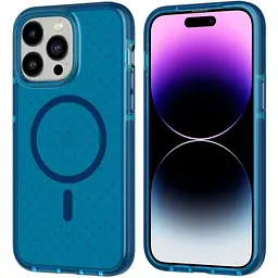 Оригінальний протиударний чохол Tech21 Evo Check MagSafe для iPhone 14 Pro (6.1") Blue T21-9838 - мініатюра 4