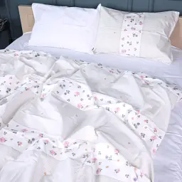 Простирадло MirSon Сатин 22-1401 Blooming Beauty 110х160 см (2200010566857) - мініатюра 2