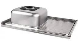 Мийка кухонна Brinex 5080-L 0.6 мм, накладна BRIN5080LSAT06 - мініатюра 4