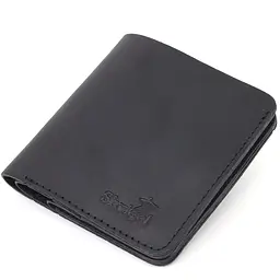 Матове чоловіче портмоне з натуральної шкіри Shvigel 16600 чорне - мініатюра 1