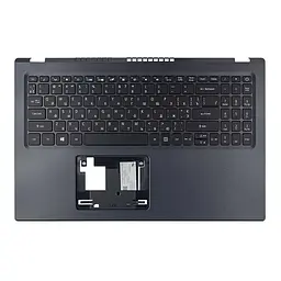 Верхня кришка Acer Aspire A515-56 series, 6B.A1DN2.073, RU/UA, (Чорний, топкейс+клавіатура, з підсвічуванням, Оригінал)
