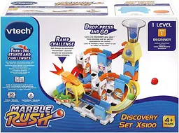Конструктор лабіринт VTech Marble Rush Discovery XS100 кульковий трек 30 деталей 3 кульки STEM-конструктор від 4 років (SKU-326) - мініатюра 8