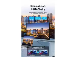 Кабель Vention USB Type-C to HDMI 2m Black (CRIBH) - мініатюра 6