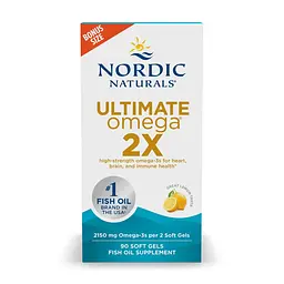 Омега-3 риб'ячий жир Nordic Naturals Ultimate Omega 2X для серця, мозку та зору 90 софтгелів