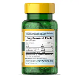 Жирні кислоти Evening Primrose Oil 500 mg, 100 капсул Puritan's Pride fit0012970
