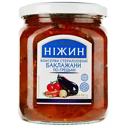 Баклажани Ніжин по-грецьки з оливковою олією, 450 г (371307)