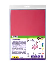Фоаміран кольоровий із клейким шаром KIDS Line, 2 мм, А4, 5 аркушів в упаковці (В асортименті)