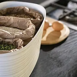 Хлібниця Guzzini Tierra з бамбуковою кришкою 39.2x23.2x19 см молочна (179600156) - мініатюра 4