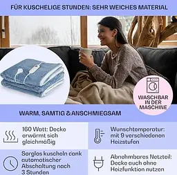 Електрична ковдра Klarstein Watson Deluxe XXL (10045257) - мініатюра 3