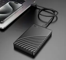 Корпус кишеня Hoco HB46 USB3.0 для зовнішніх дисків HDD/SSD 2.5" SATA Black - мініатюра 6