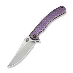 Ніж складаний Weknife Dracarys Böhler M390 титан 6AL4V 90,9 мм фіолетовий/золотий