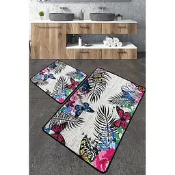 Набір килимків для ванної кімнати Chilai Home Noirobi 60 x 100 + 50 x 60