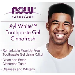 Зубна паста-гель Now Solutions Xyli White з корицею без фтору 181 г - мініатюра 4