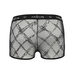 Чоловічі прозорі боксери Passion 032 SHORT JAMES L/XL Black, сітка - мініатюра 6