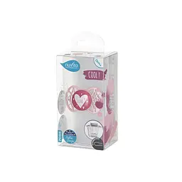 Пустушка Nuvita 7065 Air55 Cool симетрична 0m+ LOVE рожево-персикова NV7065PR - мініатюра 3