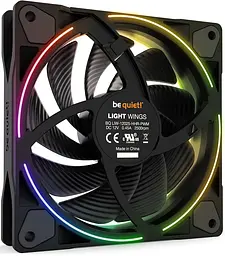 Вентилятор be quiet! Light Wings 120mm PWM High-Speed 3-Pack Black (BL077) - мініатюра 2