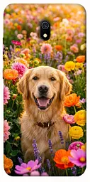 TPU чохол Demsky Flowery labrador для Xiaomi Redmi 8a